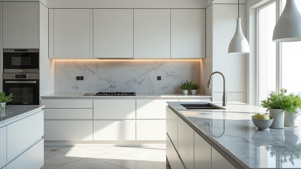 Pristine kitchen after deluxe deep cleaning